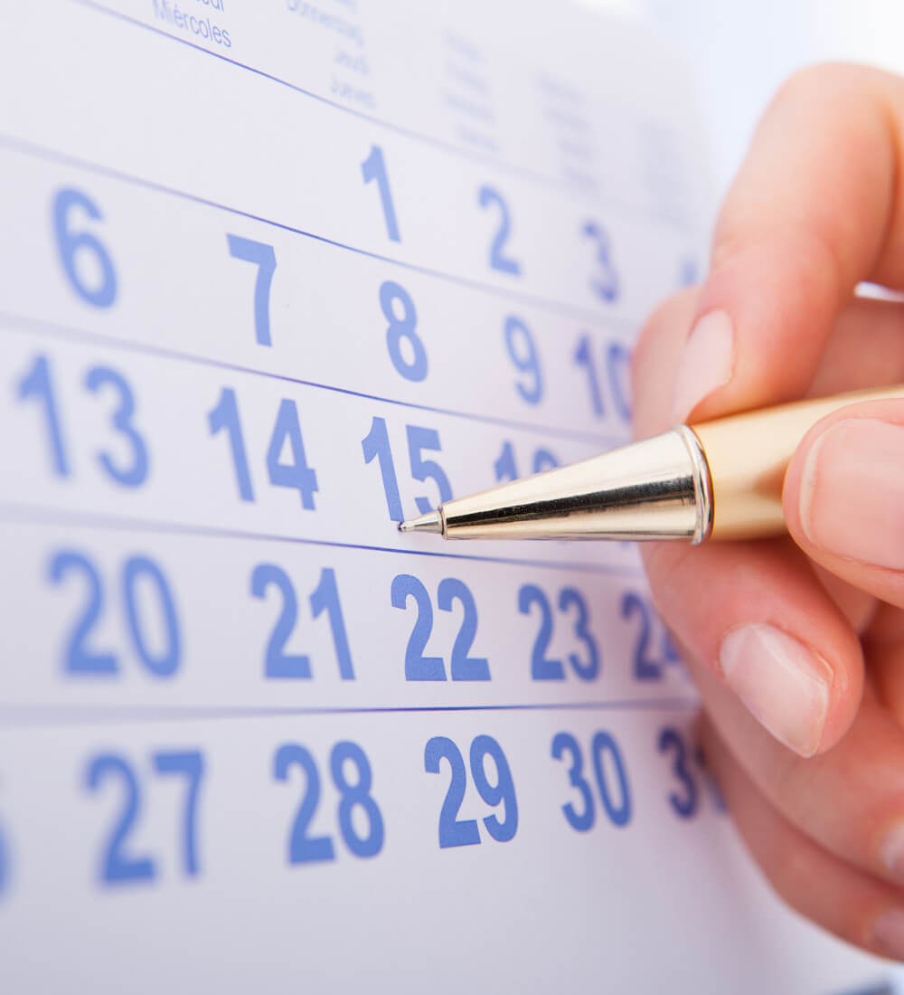 Marking Appointment on Calendar